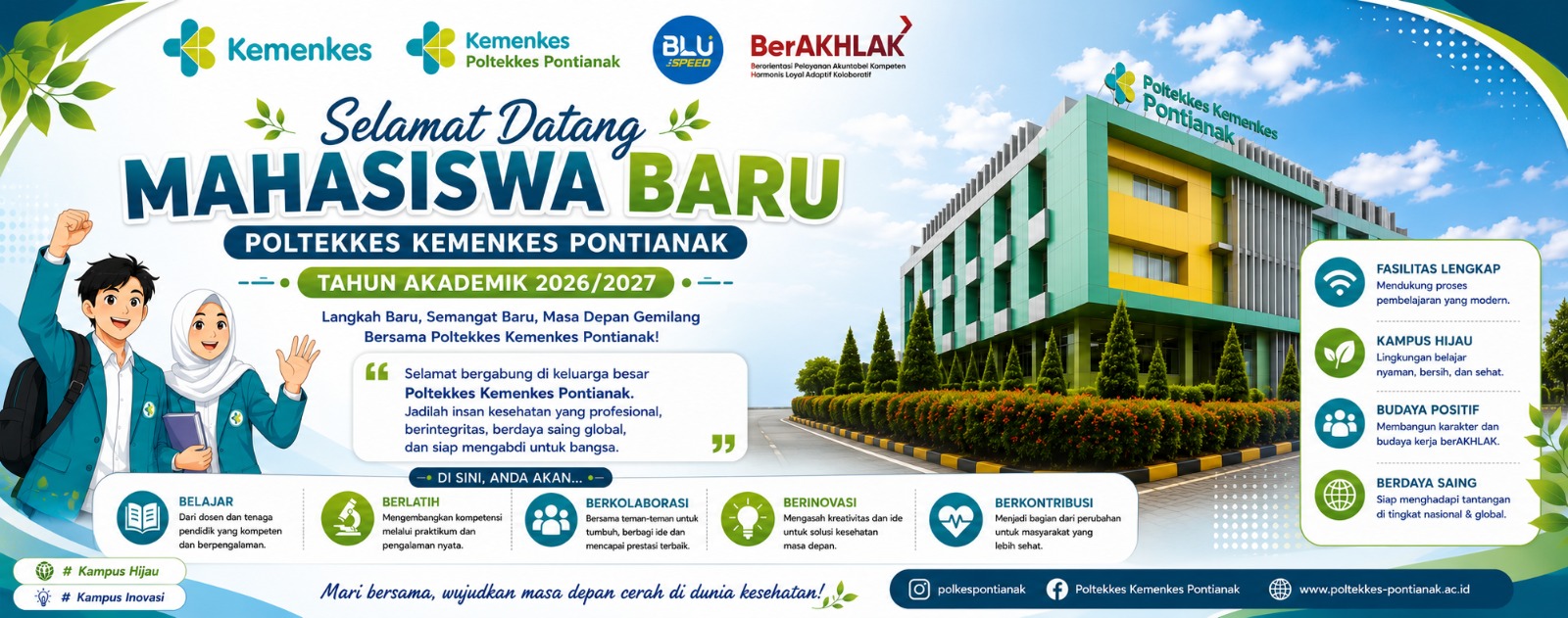 Banner Poltekkes Kemenkes Pontianak urutan 2