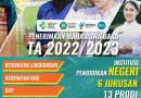 PENERIMAAN MAHASISA BARU TAHUN AJARAN 2022/2023