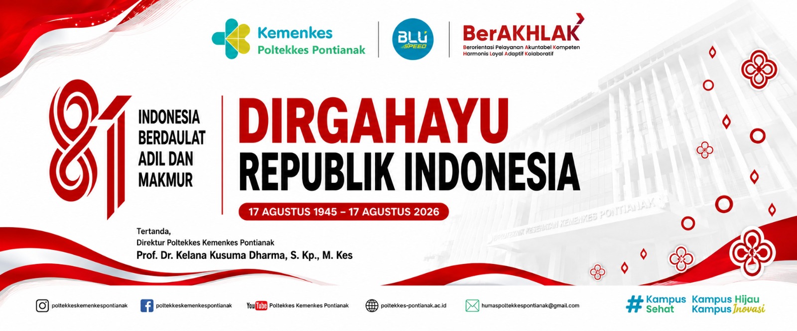 Banner Poltekkes Kemenkes Pontianak urutan 2