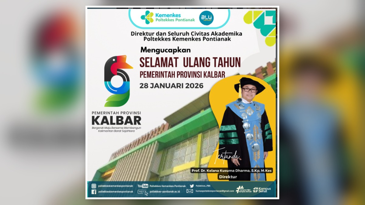 Ucapan Ulang Tahun Pemerintah Provinsi Kalimantan Barat ke-59