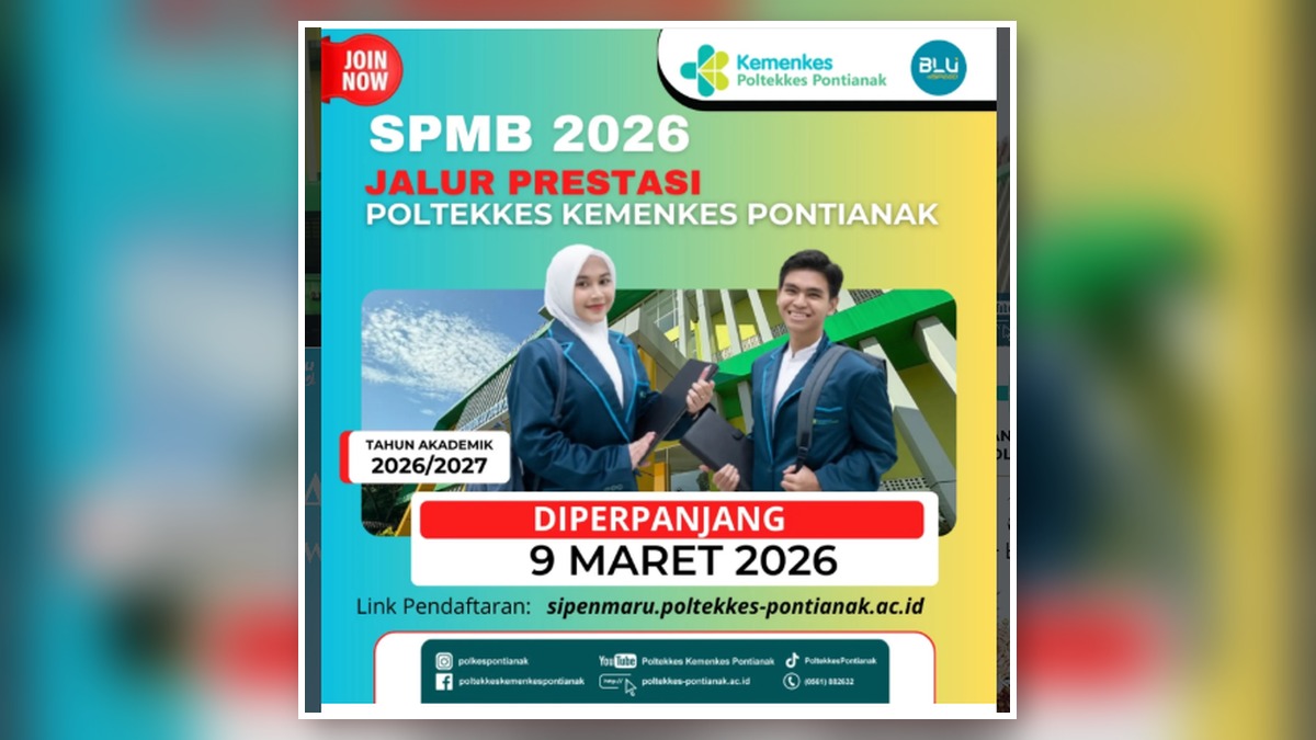 Informasi Seleksi Penerimaan Mahasiswa Baru (SPMB) Poltekkes Kemenkes Pontianak T.A. 2026-2027
