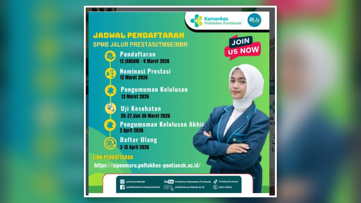 Informasi Seleksi Penerimaan Mahasiswa Baru (SPMB) Poltekkes Kemenkes Pontianak T.A. 2026-2027
