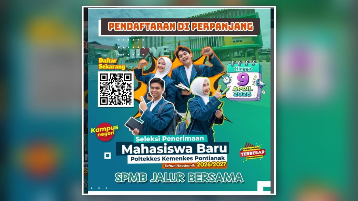 Informasi Perpanjangan Seleksi Penerimaan Mahasiswa Baru (SPMB) Poltekkes Kemenkes Pontianak T.A. 2026-2027