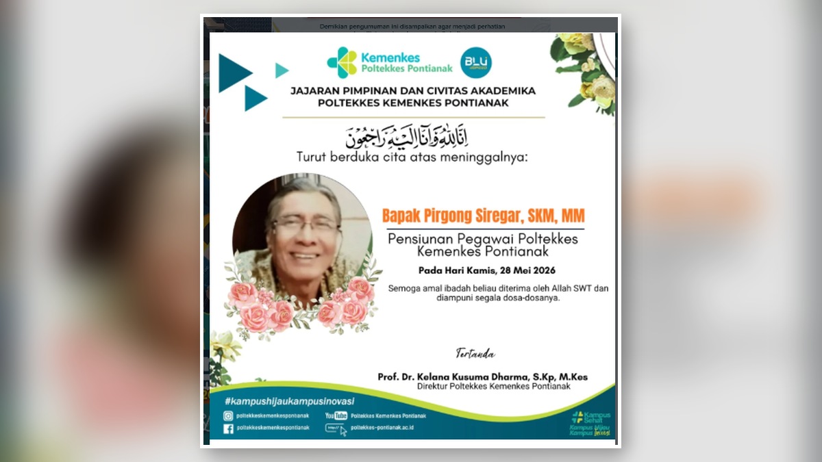 Ucapan Bela Sungkawa atas Wafatnya Bapak Pirgong Siregar, SKM., MM