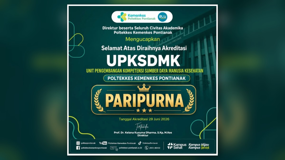 Ucapan Selamat atas Capaian Akreditasi "PARIPURNA"